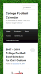 Mobile Screenshot of collegefootballcalendar.net